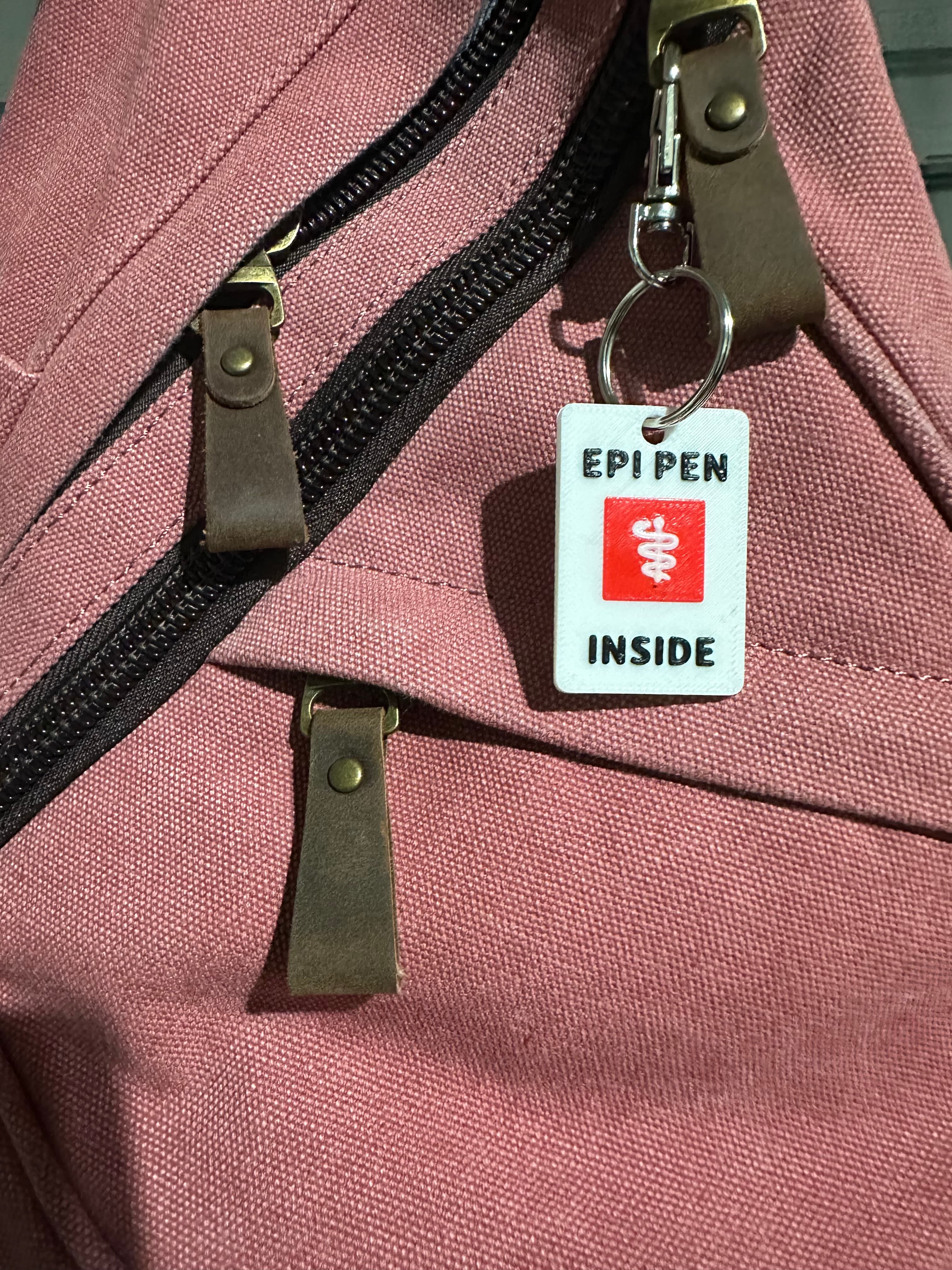 Medical Alert Keychain Tag